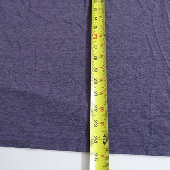 OP Mens Heather Purple Crewneck T-Shirt Size M 38 40 Short Sleeve Casual Classic - Picture 7 of 8